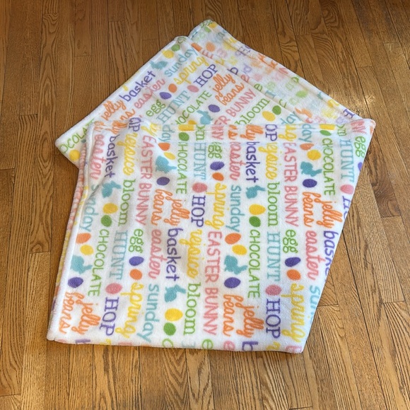 Easter Themed Fleece Blanket - Picture 2 of 2